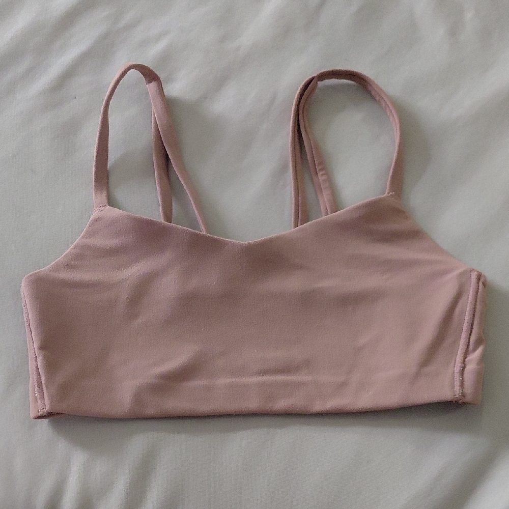 all in motion Soft Scoop Double-Strap Bralette in Dusty Pink Small